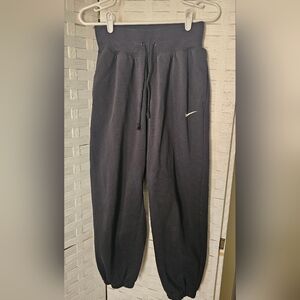 Nike Black Joggers with White Swoosh